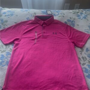 Under Armour Men's Vibrant Pink Polo